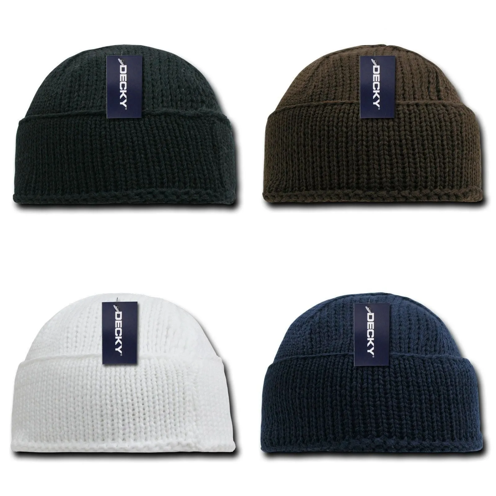 1 Dozen Sailor Navy Fisherman Beanie Beanies Warm Winter Thick Knitted Wholesale