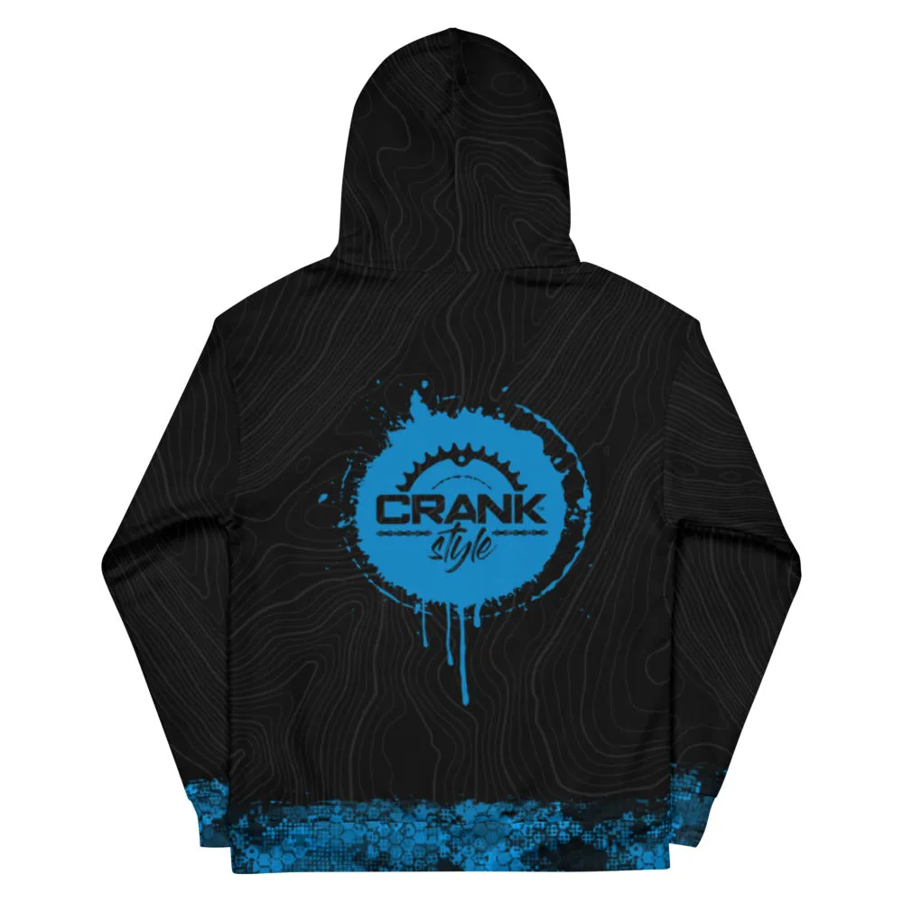 Blue & Black Topo Override Hoodie