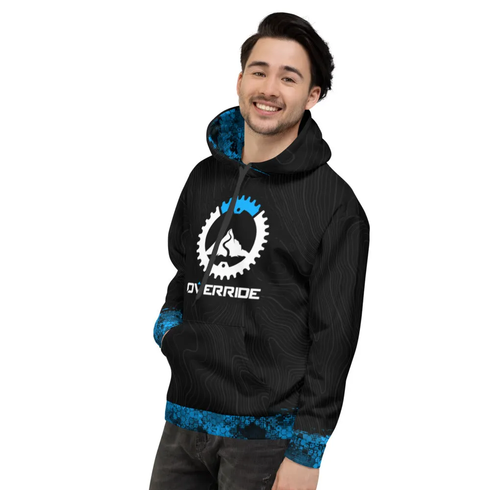 Blue & Black Topo Override Hoodie