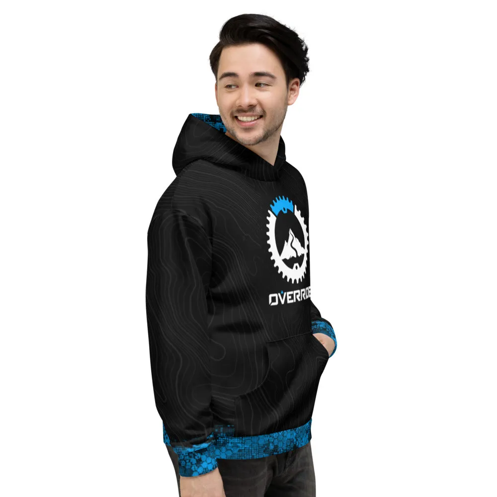 Blue & Black Topo Override Hoodie