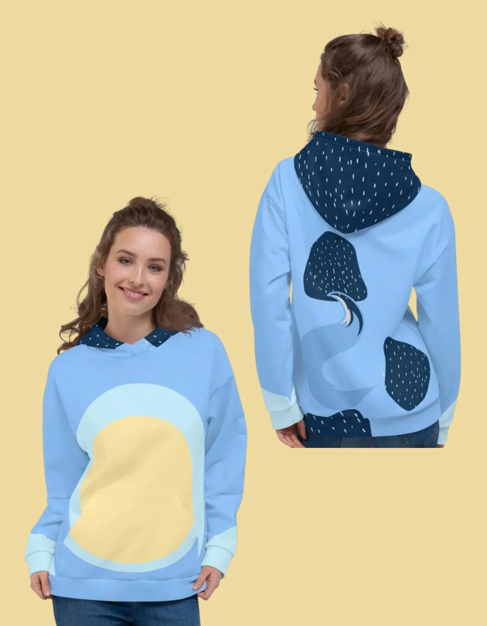 Blue Dog Dad Unisex Hoodie