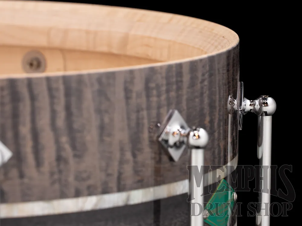 Craviotto 14x6.5 20th Anniversary Q1 Solid Black Curly Snare Drum with Die-Cast Hoops