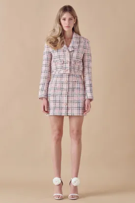 Endless Rose - Cropped Tweed Blazer