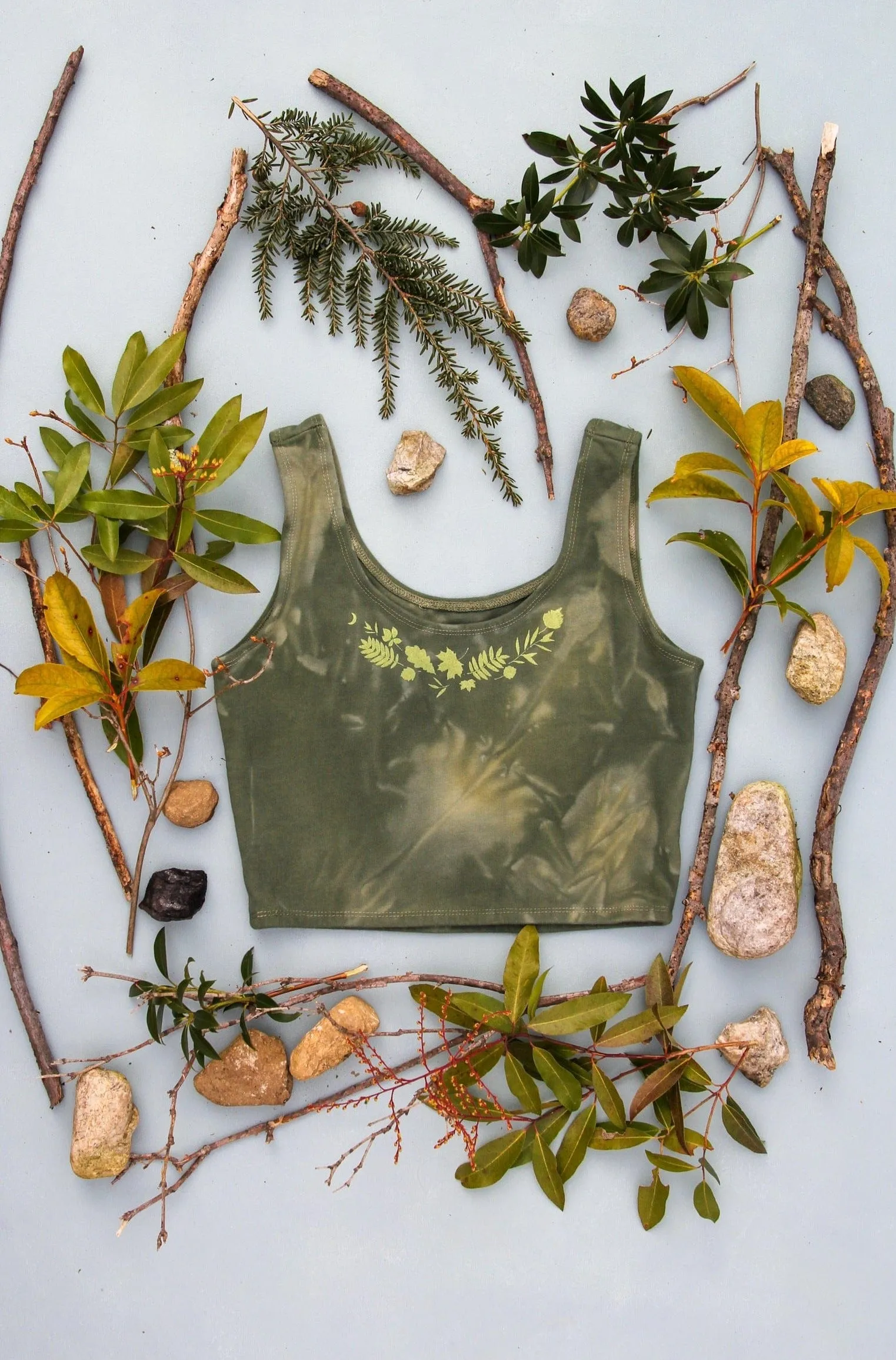 Green Goddess Organic Cotton Bra Top