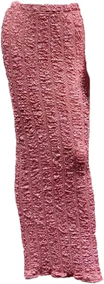 Korean Women Muslim Knitted High Waist Maxi Pencil Long Skirt