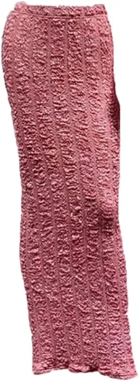 Korean Women Muslim Knitted High Waist Maxi Pencil Long Skirt