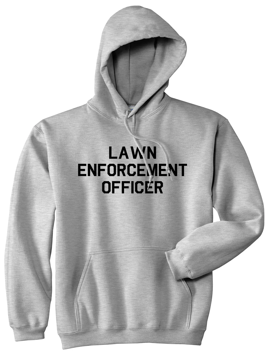Lawn Enforcement Officer Funny Dad Grandpa Gift Mens Pullover Hoodie