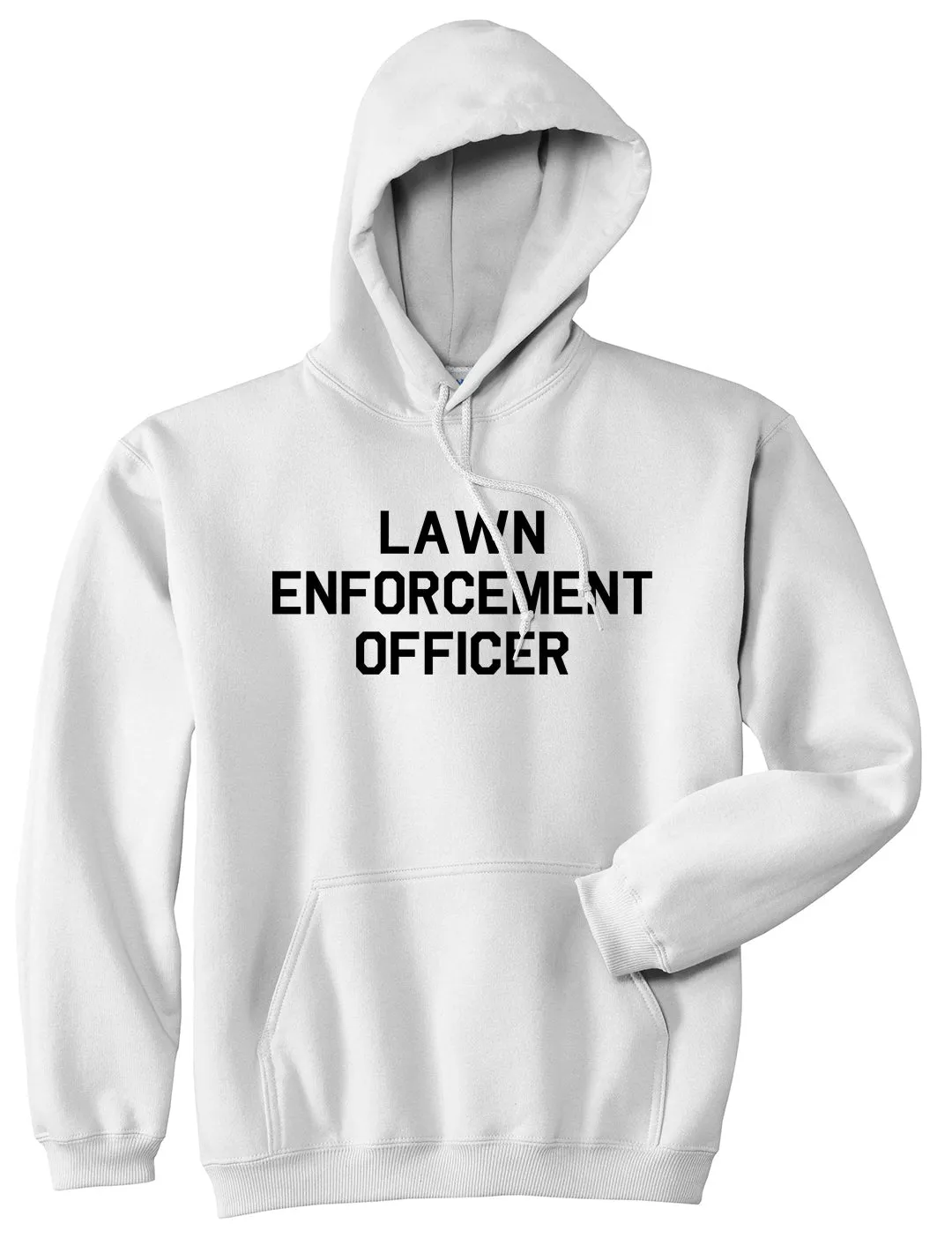 Lawn Enforcement Officer Funny Dad Grandpa Gift Mens Pullover Hoodie