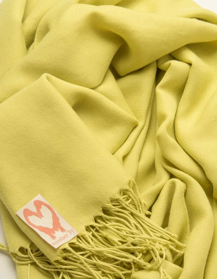 Lime Green Wedding Pashmina