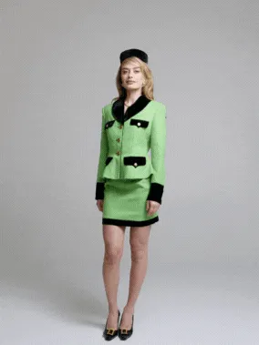 Michelle Tweed Blazer (Green) (Final Sale)