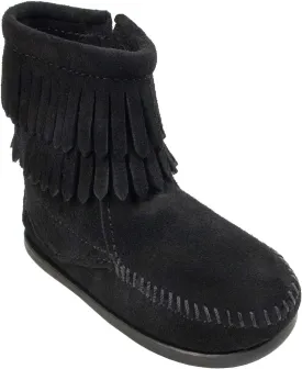 Minnetonka Children's Double Fringe Side Zip Boot