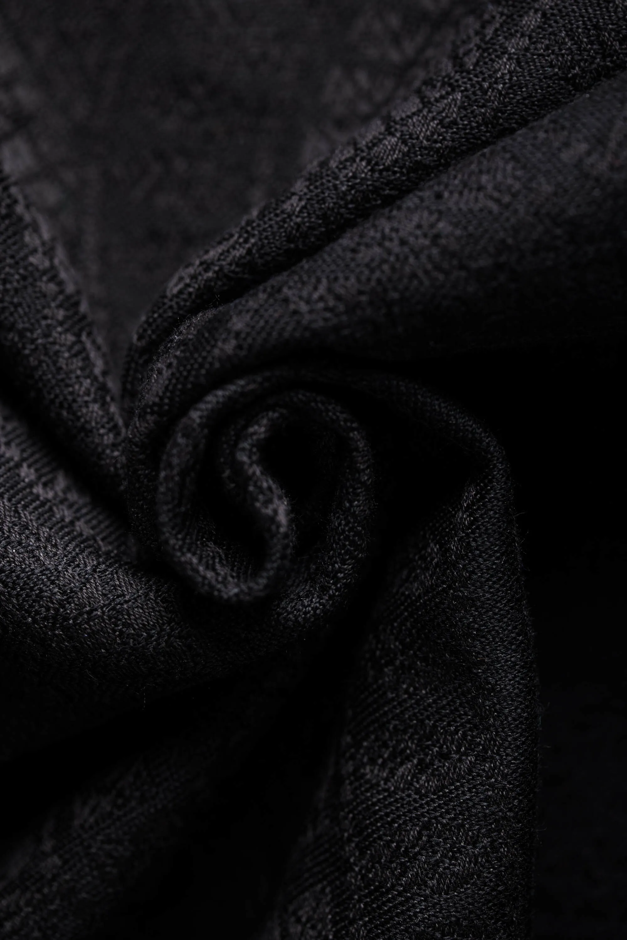 Peacock's Tail Pitch Black Woven Wrap by LennyLamb