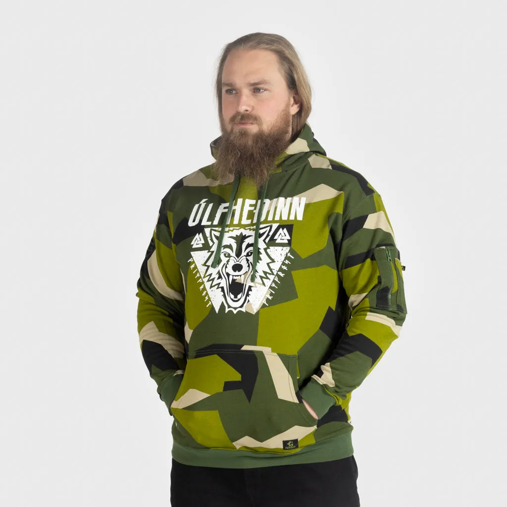Premium Hoodie, Ulfhedinn, M90 Green Camo