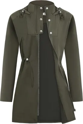 Raincoat Women Waterproof Long Hooded Rain Jacket Climbing Outdoor Trench Coats Windbreaker Travel Jacket