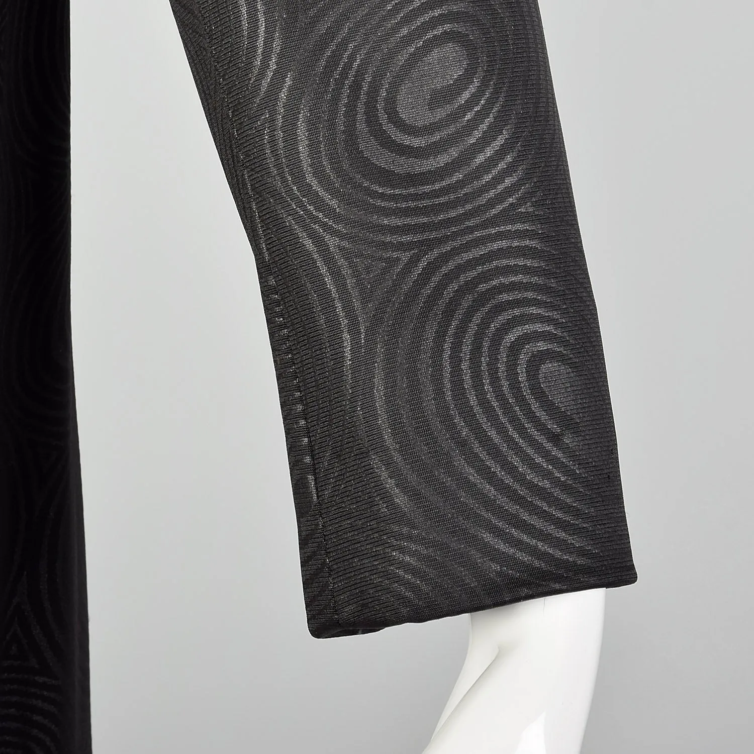 Small 1960s Black on Black Psychedelic Coat