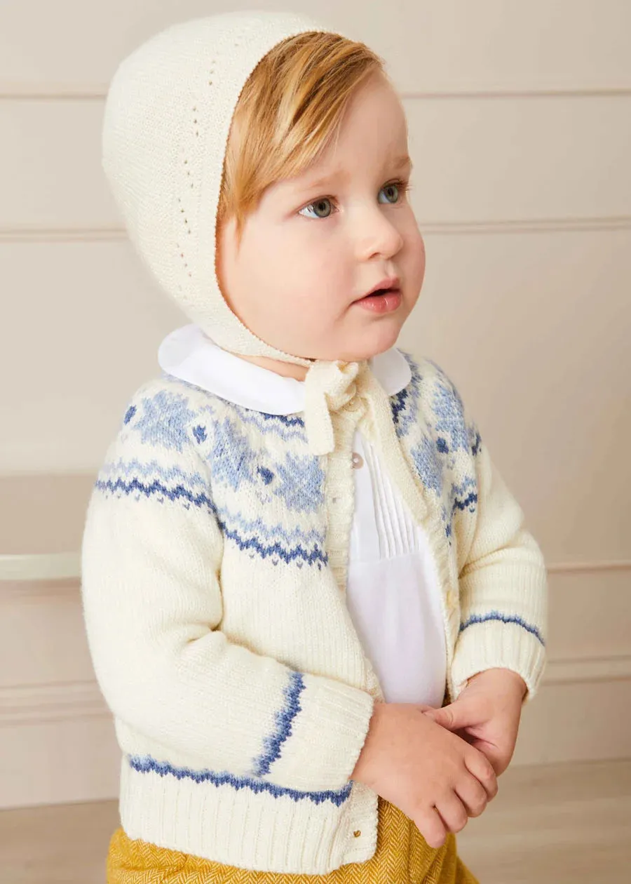 The Mustard Herringbon Bloomers Baby Boy Look