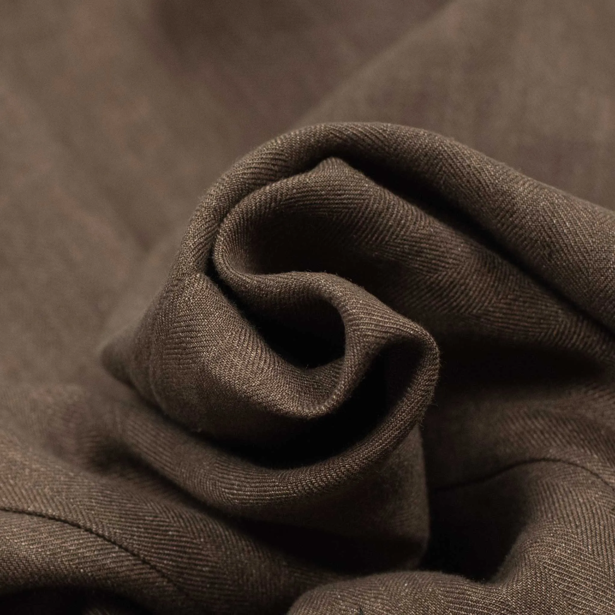 x Sartoria Carrara: ultra-light unlined sport coat in brown washed linen herringbone